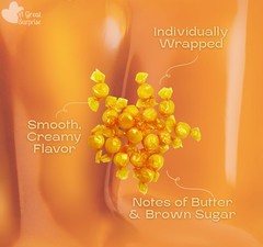 Premium Butterscotch Hard Candy – 4 lb – Individually Wrapped Butterscotch Ca…
