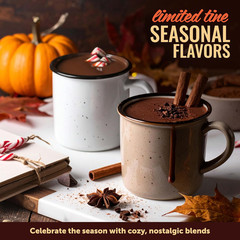 Double Decadent Dark Hot Chocolate Mix – Dairy-Free, Vegan, Plant Based, Gluten-