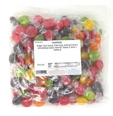 Assorted Fruit Flavored Buttons Candy – 2 lbs. ~ YANKEETRADERS® ~ FREE SHIPPING