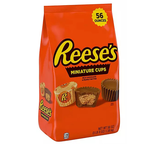 REESE’S Miniatures Milk Chocolate Peanut Butter Cups Candy, 56 oz. FREE shipping