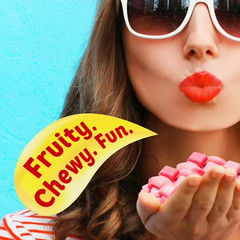 (2 Pack) Mini Fruit Chewy Candy Grab & Go Bags, 8 oz Each
