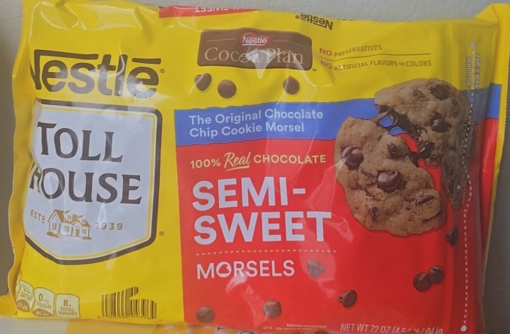 Nestle Semi-sweet Morsels 100% Real Chocolate 72oz Per Pack