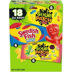Swedish Fish, Candies Multipack – 36oz/18ct