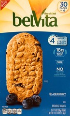 belVita Blueberry Breakfast Biscuits 30 Total Packs 5 Count (Pack of 6)