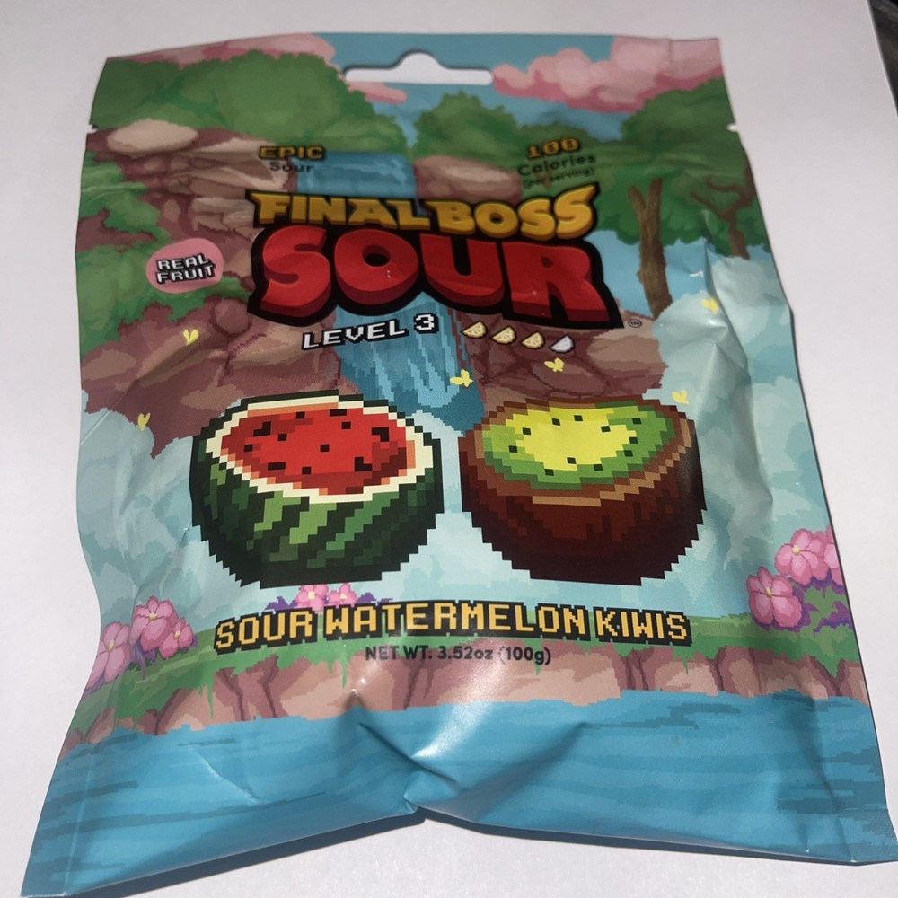 Sour Candy | Level 3, Watermelon Kiwi, 1 Pack Made with Real Dried Fruit