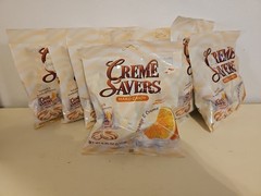Lot Of 8 Creme Savers Orange & Creme Hard Iconic Candy 6.25 oz BB 11/16/2025