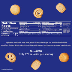 Royal Dansk Danish Cookie Selection, No Preservatives or Coloring, 12oz(4 Pack)