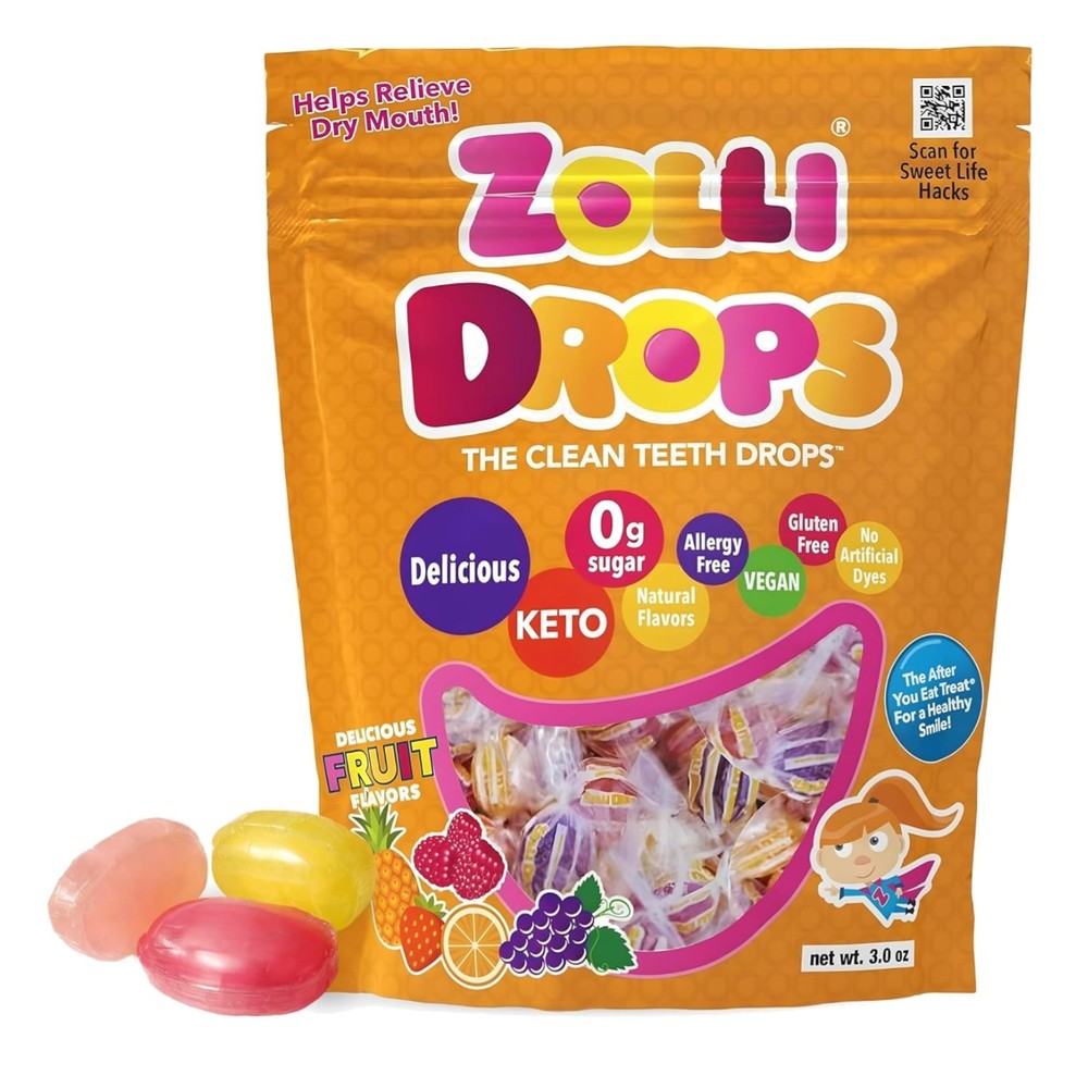Delicious Zolli Drops: Sugar-Free, Candy – Perfect for Kids & Adults, 3 oz