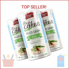 LIEBERS Rice Cakes, Kosher Certified Snack, Dairy Free, Wheat Free, Gluten Free,