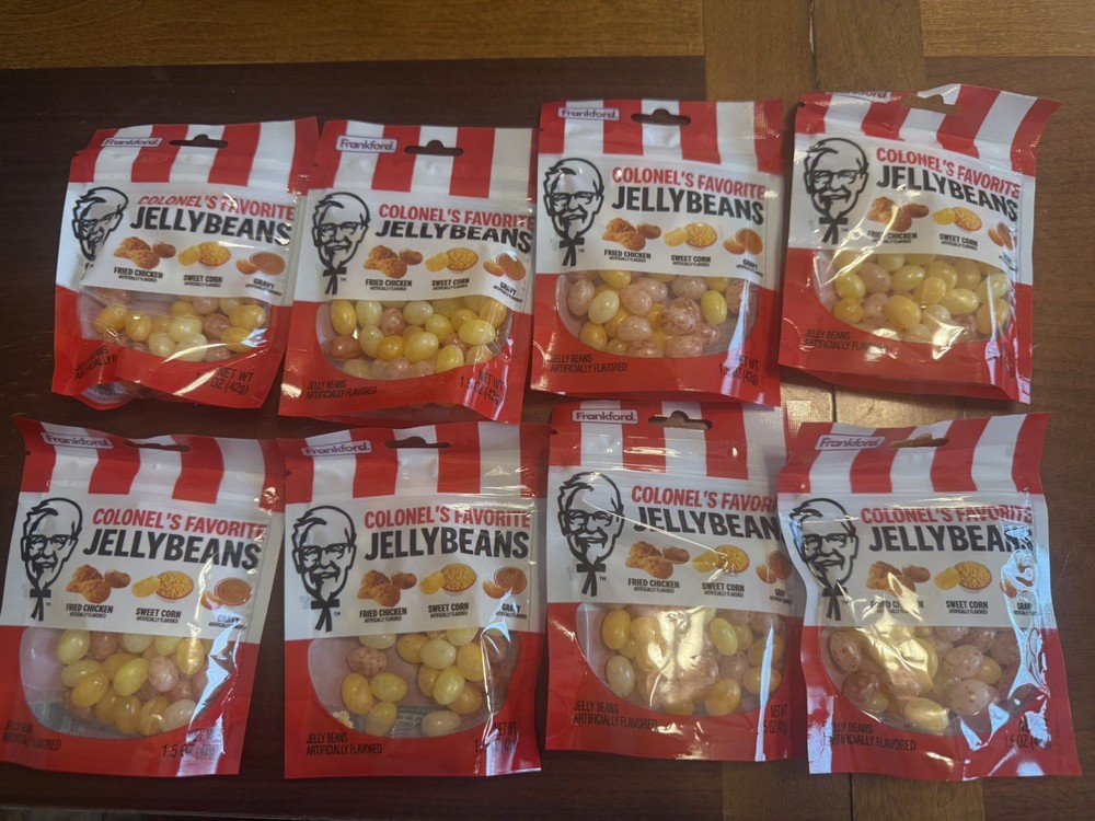 Lot of 8 – KFC Colonel’s Favorite Jelly Beans Candy 1.5 Oz. Bags – Easter 2026