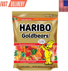 HARIBO Goldbears Gummy Bears Original Assorted Fruit Flavor Gummies 28.8 oz