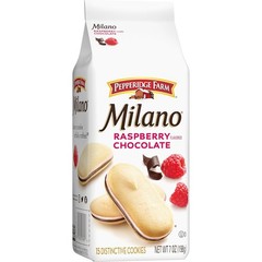 Indulge in Milano Raspberry Chocolate Cookies (7 oz Bag – 15 Crispy Treats)