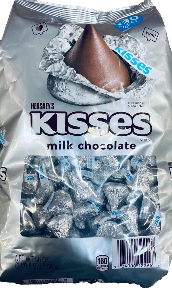 Hershey’s Kisses Milk Chocolate Candy 330 Pieces 56 Oz (1.58 kg)