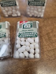 5 1990’s Packs Vintage Ferrero Tic Tac Fresh Mints Candy Container