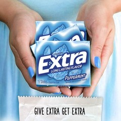 Peppermint Sugarfree Gum 15 Count (Pack of 10) – 15 20), Blue