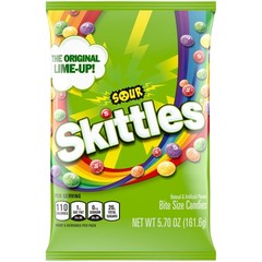 Skittles Bite Size Candy, Sours, 5.7 Ounce Bag 5.32 (Pack of 1), Orange