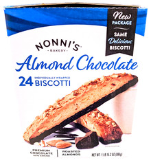 Nonni’s Almond Chocolate Biscotti 24 Count EXP 09/2026
