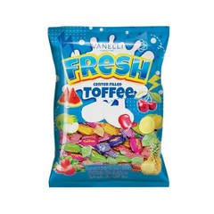 12x Vanelli Fresh Center Filled Toffee Peg Bag 200g