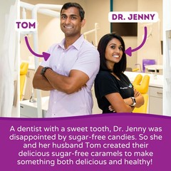 Tom & Jenny’s Sugar Free Caramel – Individually Wrapped Sugar Free Candy – Zero