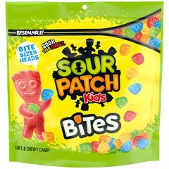 SOUR PATCH KIDS Bites Soft & Chewy Gummy 12 Ounce (Pack of 1), Multicolor
