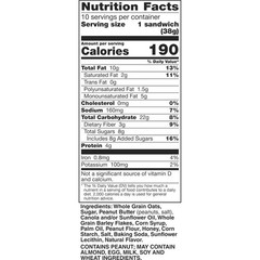 Nature Valley Biscuit Sandwiches, Peanut Butter, 1.35 Ounce (Pack of 10)