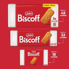 Lotus Biscoff, Caramelized Biscuit Cookies, non GMO + Vegan – 8.8 Oz (Pack of