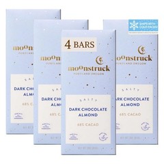 Moonstruck Dark Chocolate Bar with Sea Salt and Almonds, 68% Cacao, 3.0 oz