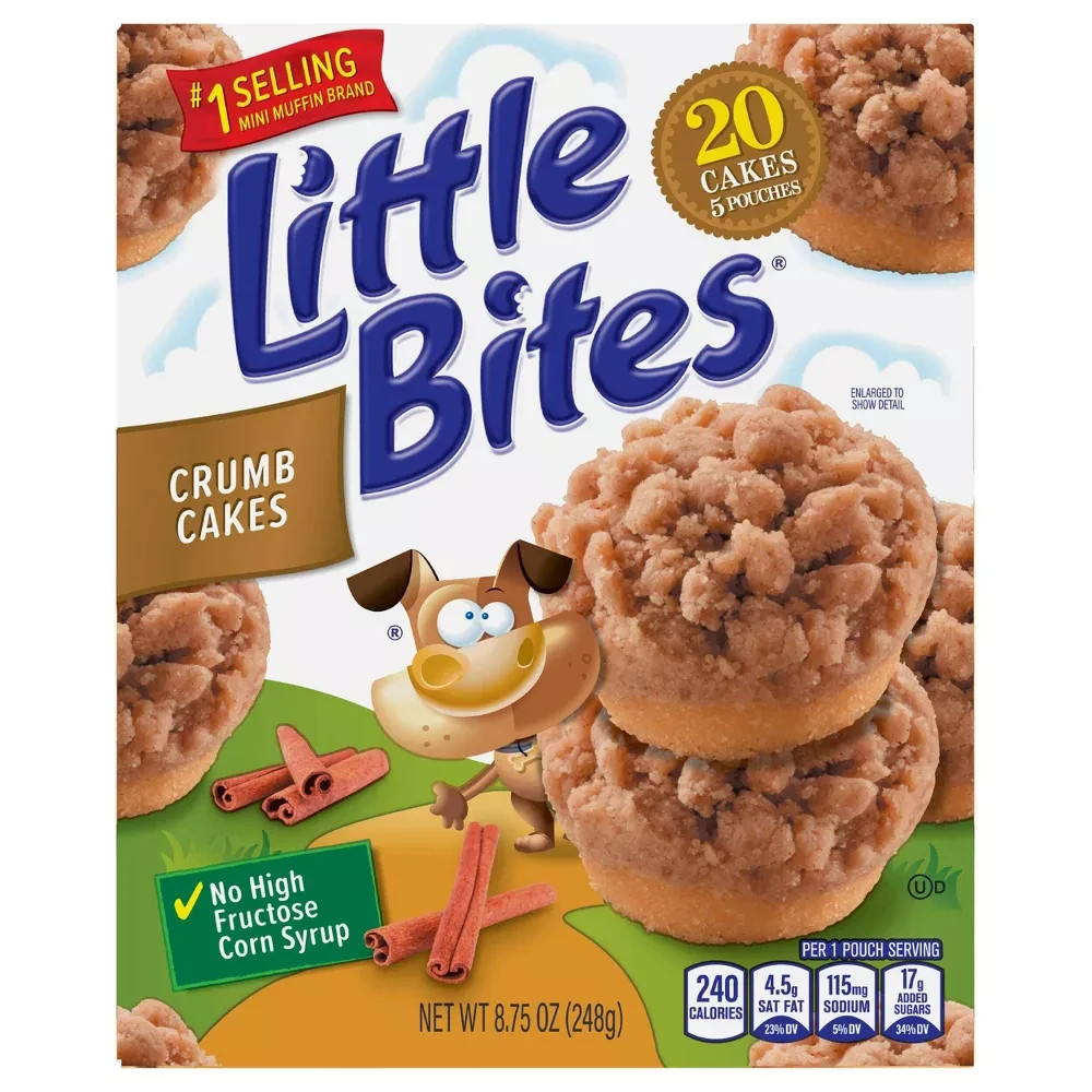 6 Boxes – 5 Packs Each – Entenmann’s Little Bites Crumb Cakes