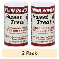 (2 pack) Cajun Power Sweet Treat Cinnamon Sugar With Pure Vanilla, 8.0 OZ