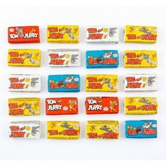 Super SET bubble gum – Tom and Jerry – white, red, blue, yellow – 20pcs