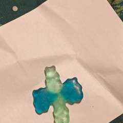 Blue & Green Gummy Bear Candy Pantry Snack & Appetisers Sweet Style 1 Pack