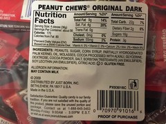 Original Dark Chocolate Goldenberg’s Peanut Chews 225 Count , 4 Lbs From (Jersey