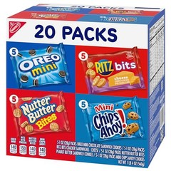 Nabisco Classic Snack Mix Variety Pack 20 Mini Packs OREO Chips Ahoy RITZ