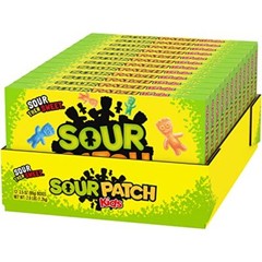 SOUR PATCH KIDS Chewy Candy Assorted Fruit Flavors 12 Pack 3.5 Ounce Boxes