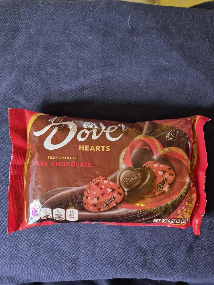 DOVE PROMISES Valentine Dark Chocolate HeartS 8.87 oz-1 PACK-FREE SHIPPING 9/26