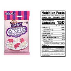 Mother’s Iced Animal Crackers Cookies Circus Animals | 3 Oz (6 Pack)