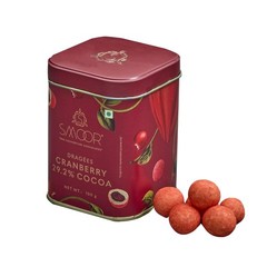 SMOOR PREMIUM CHOCOLATE COATED CRANBERRY DRAGEES 100g
