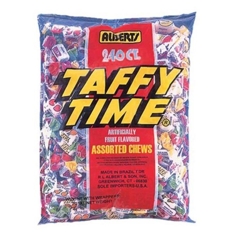 1x Albert’s Taffy Time Chews Candy Bulk Sweet Treats 240ct