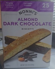 NONNIS ALMON DARK CHOCOLATE BISCOTTI 25 INDIVIDUAL PACK