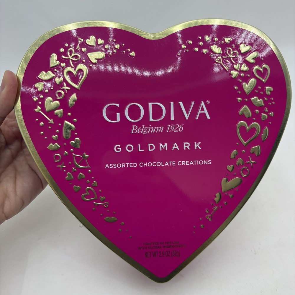 Godiva Valentine Goldmark Assorted Chocolate Creations Heart Box 2.9 oz NEW