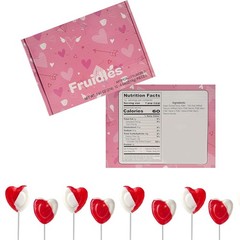 Gluten Free Red Heart Lollipops with Strawberry N’ Cream Flavor