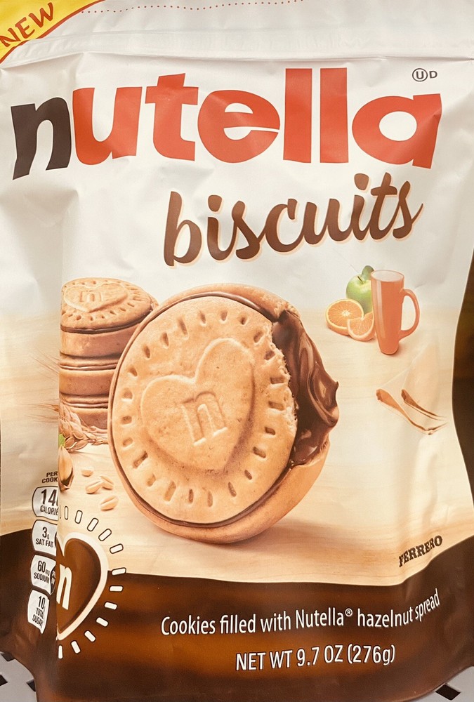 Nutella Biscuits Hazelnut Spread with Cocoa Sandwich Cookies 9.7 oz Bag