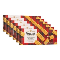 Walker’s Shortbread Fingers, Pure Butter Shortbread Cookies, 5.3 Oz Pack of 6