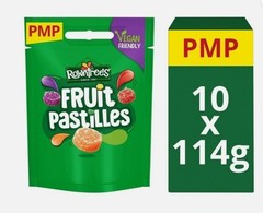 Rowntree’s Fruit Pastilles Sweets Sharing Bag 114g x 10