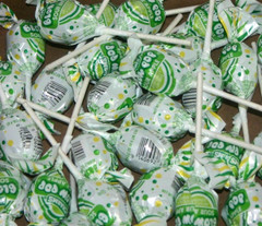 25X Charms Green Apple Blow Pop lollipop / suckers sorted & individually wrapped
