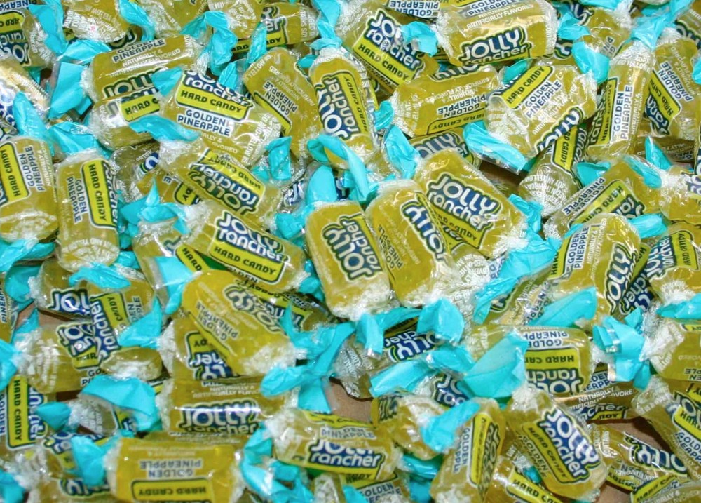 JOLLY RANCHER GOLDEN PINEAPPLE candy 8 POUNDS LBS 128 ounces bulk hard Candy