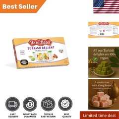 Traditional Turkish Delight Candy Box – Mixed Nuts & Vanilla Flavor – 16oz