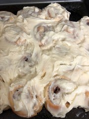 HomemadeGooey Cinnamon Buns with choice of Cream Cheese or Butter Cream Filling
