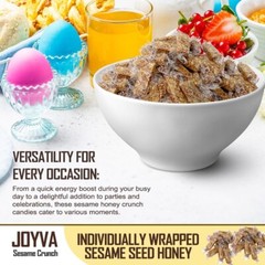 JOYVA Sesame Honey Crunch, Bulk Sweet Candy Individually Wrapped (4 Pounds) Sale