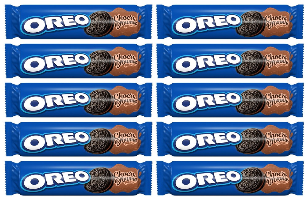 10 OREO CHOCO BROWNIE Flavor Sandwich Cookies Biscuit Packets 154g 5.4oz